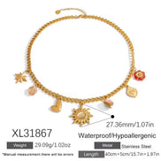 White Sun Necklace