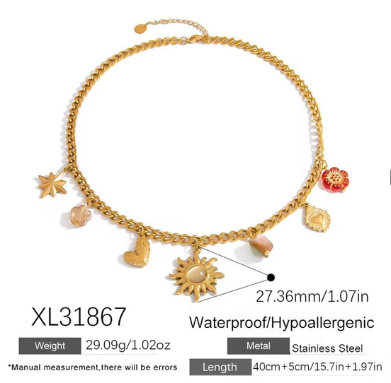 White Sun Necklace