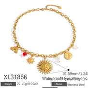 Sun Face Necklace