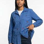 Embroidered Floral Shirt