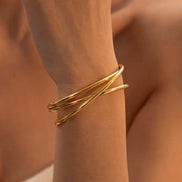 Gold Multi Bands Bangle