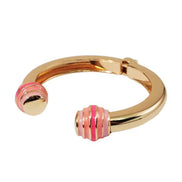 Gold and Enamel Ball Bangle