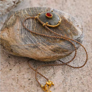 Grey Natural Stone Necklace