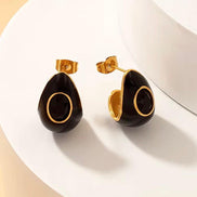 Waterdrop Enamel Earrings