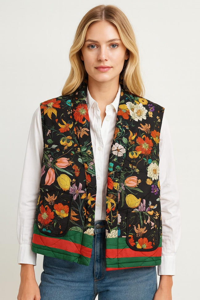 Quilted Viscose Vest