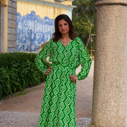Green Belted Dress