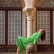 Green Belted Dress