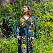 Pineapple Belted Dress