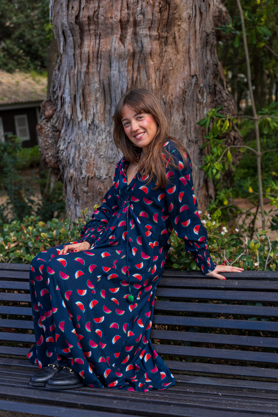 Long Sleeve Watermelon Dress