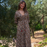 Feathers Long Sleeve Dress