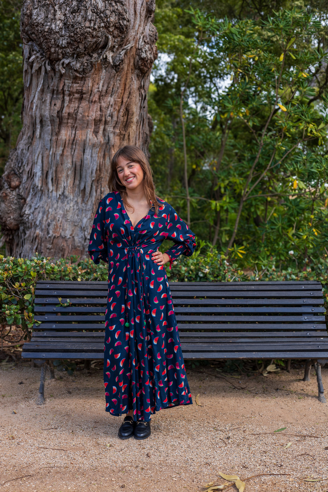 Long Sleeve Watermelon Dress
