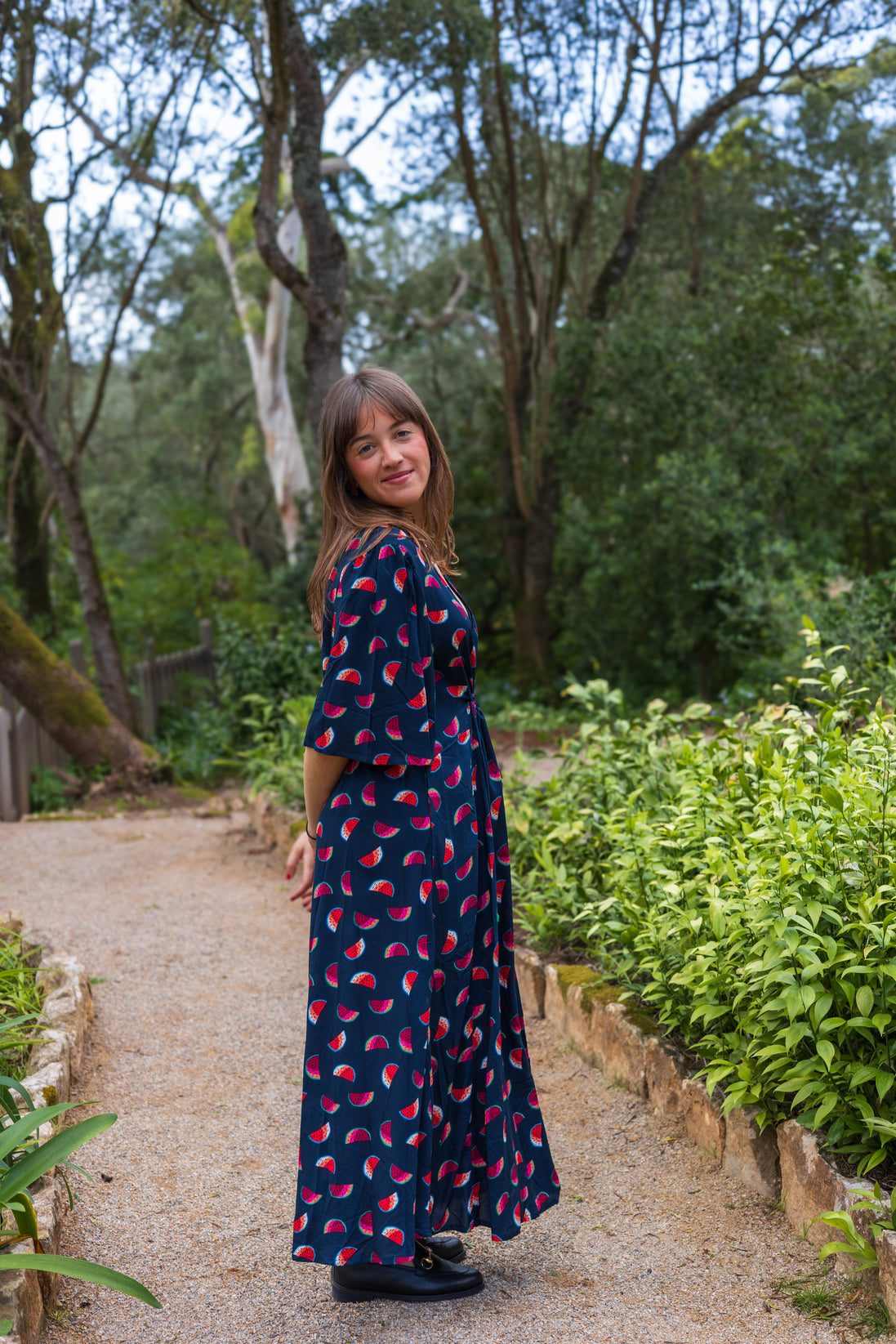 Short Sleeve Watermelon Dress