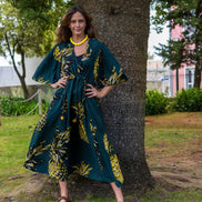 Pineapple Short Sleeve Dress