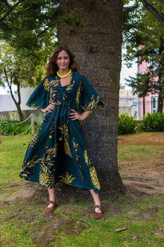 Pineapple Short Sleeve Dress