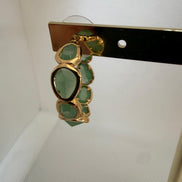 Blue Stone Hoops
