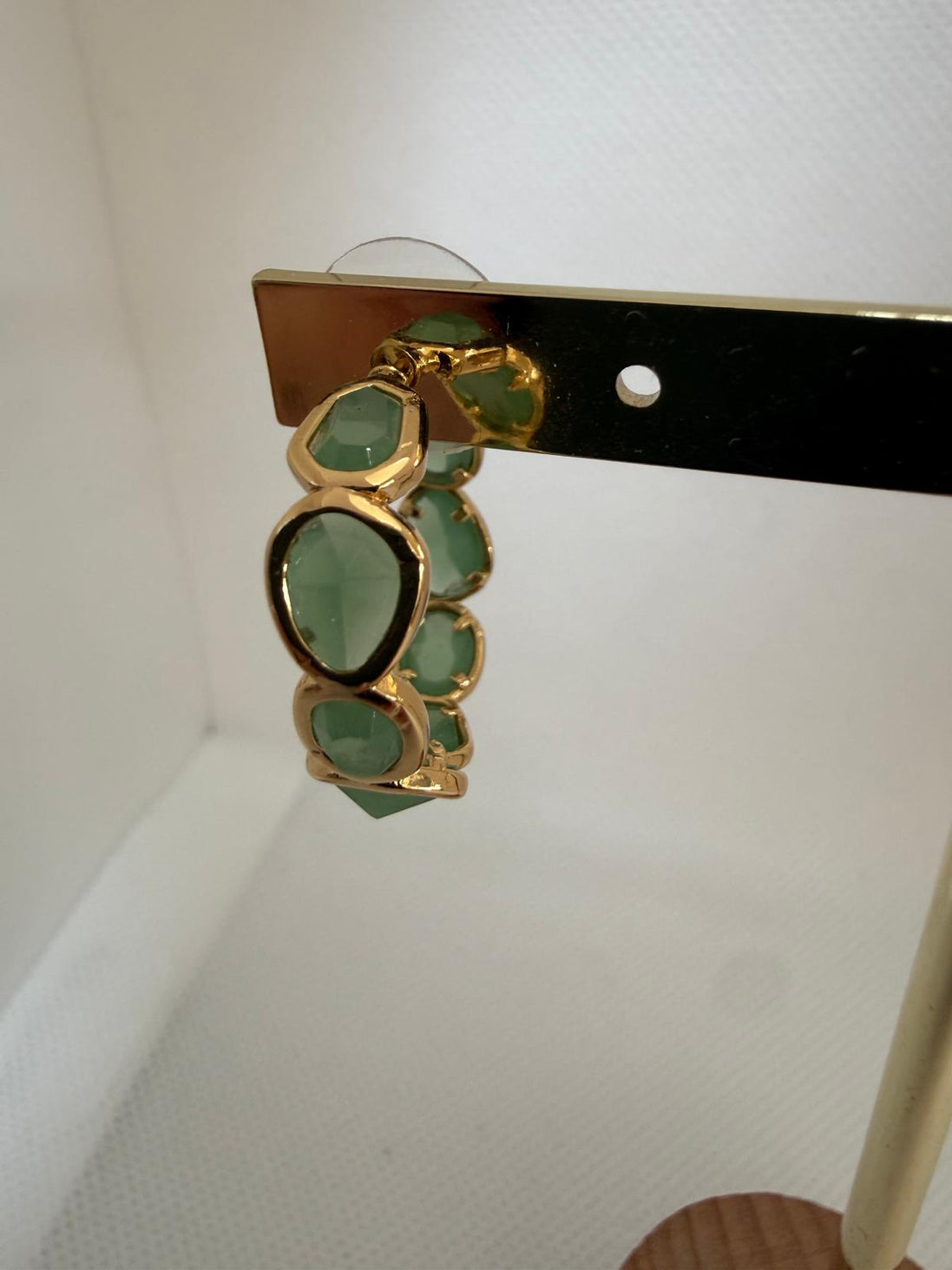 Blue Stone Hoops