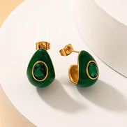 Waterdrop Enamel Earrings