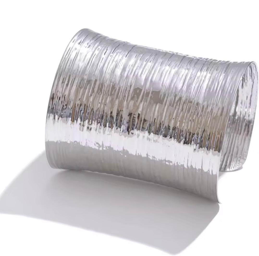Plated Wide Bracelet