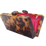 Tortoiseshell Acrylic Clutch