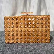 Straw Acrylic Clutch