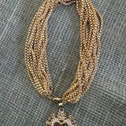 Heart & Multiple Chain Necklace