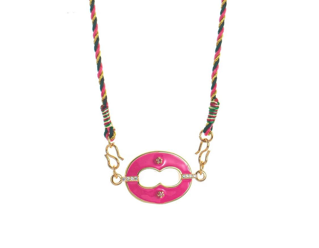 Lip Enamel Necklace