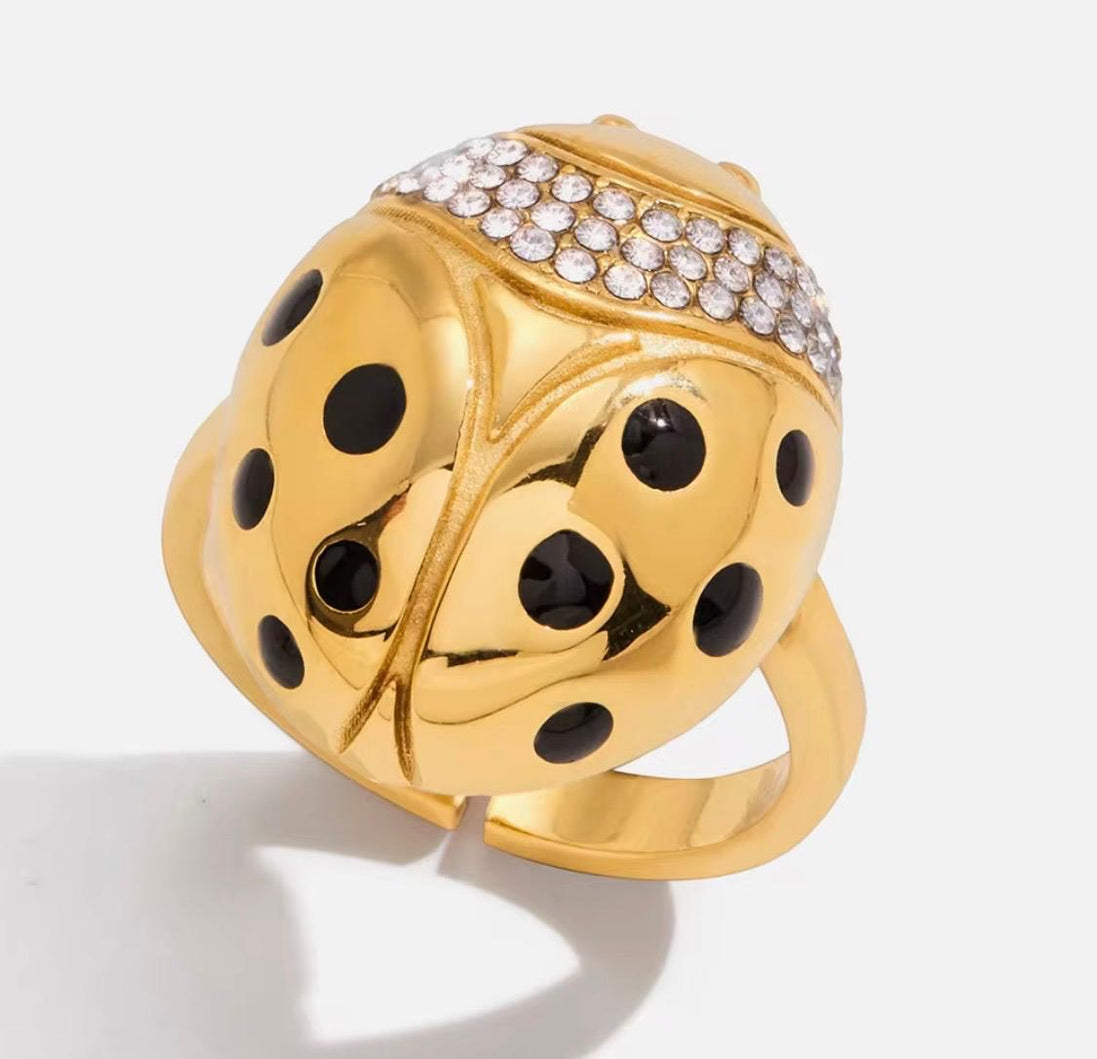 Ladybug Gold Ring